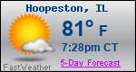Weather Forecast for Hoopeston, IL