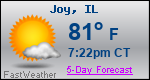 Weather Forecast for Joy, IL