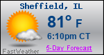 Weather Forecast for Sheffield, IL