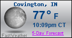 Weather Forecast for Covington, IN