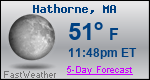 Weather Forecast for Hathorne, MA