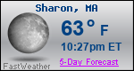 Weather Forecast for Sharon, MA