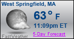Weather Forecast for West Springfield, MA