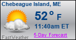 Weather Forecast for Chebeague Island, ME