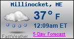 Weather Forecast for Millinocket, ME
