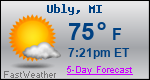 Weather Forecast for Ubly, MI