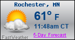 Weather Forecast for Rochester, MN