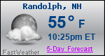 Weather Forecast for Randolph, NH