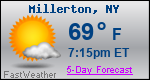 Weather Forecast for Millerton, NY