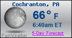 Weather Forecast for Cochranton, PA