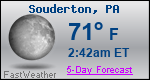 Weather Forecast for Souderton, PA