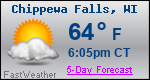 Weather Forecast for Chippewa Falls, WI