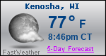 Weather Forecast for Kenosha, WI