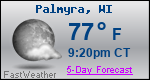 Weather Forecast for Palmyra, WI