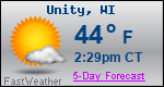 Weather Forecast for Unity, WI