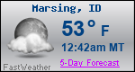 Weather Forecast for Marsing, ID