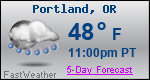Weather Forecast for Portland, OR