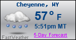 Weather Forecast for Cheyenne, WY