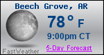 Weather Forecast for Beech Grove, AR
