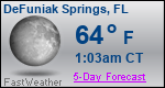 Weather Forecast for DeFuniak Springs, FL