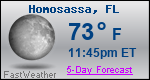 Weather Forecast for Homosassa, FL