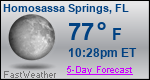 Weather Forecast for Homosassa Springs, FL