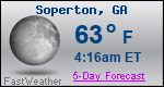Weather Forecast for Soperton, GA