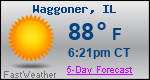 Weather Forecast for Waggoner, IL