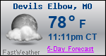 Weather Forecast for Devils Elbow, MO