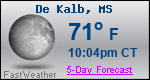 Weather Forecast for De Kalb, MS