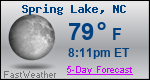 Weather Forecast for Spring Lake, NC