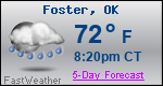 Weather Forecast for Foster, OK