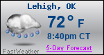 Weather Forecast for Lehigh, OK