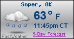Weather Forecast for Soper, OK