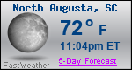Weather Forecast for North Augusta, SC