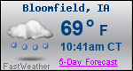 Weather Forecast for Bloomfield, IA