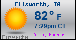 Weather Forecast for Ellsworth, IA
