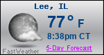 Weather Forecast for Lee, IL