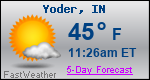 Weather Forecast for Yoder, IN