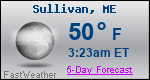 Weather Forecast for Sullivan, ME