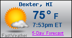 Weather Forecast for Dexter, MI