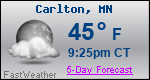 Weather Forecast for Carlton, MN
