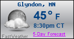 Weather Forecast for Glyndon, MN