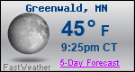 Weather Forecast for Greenwald, MN
