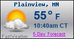 Weather Forecast for Plainview, MN