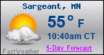 Weather Forecast for Sargeant, MN