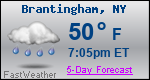 Weather Forecast for Brantingham, NY
