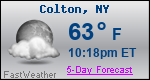 Weather Forecast for Colton, NY