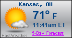 Weather Forecast for Kansas, OH