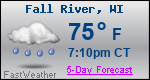 Weather Forecast for Fall River, WI